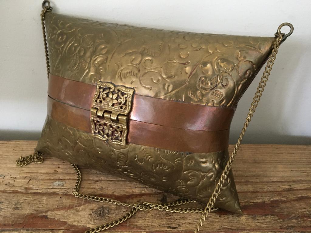 Arabisch antiek koffer tasje antiek, Antiek en Kunst, Verzenden, Dames