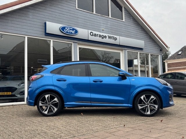 FORD Puma 1.0i Ecoboost Hybrid 125pk ST-Line, Auto's, Dealer onderhouden, Blauw, Bedrijf, Hybride Elektrisch/Benzine