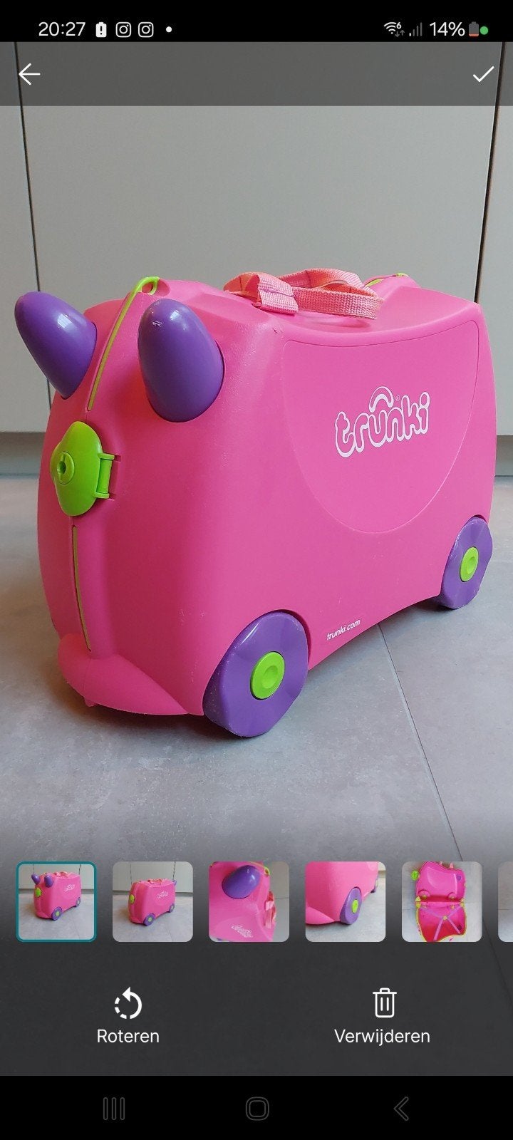 Trunki koffer kids, Ophalen, Gebruikt