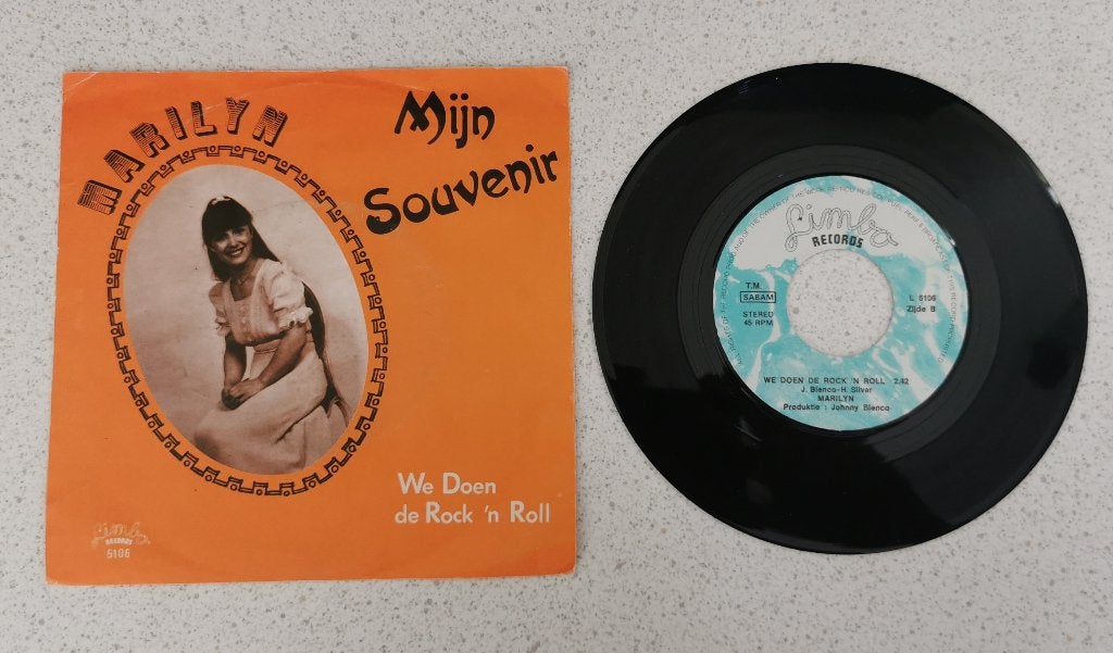 Single Marilyn - Mijn souvenir, Ophalen of Verzenden, Gebruikt, Overige formaten, Levenslied of Smartlap
