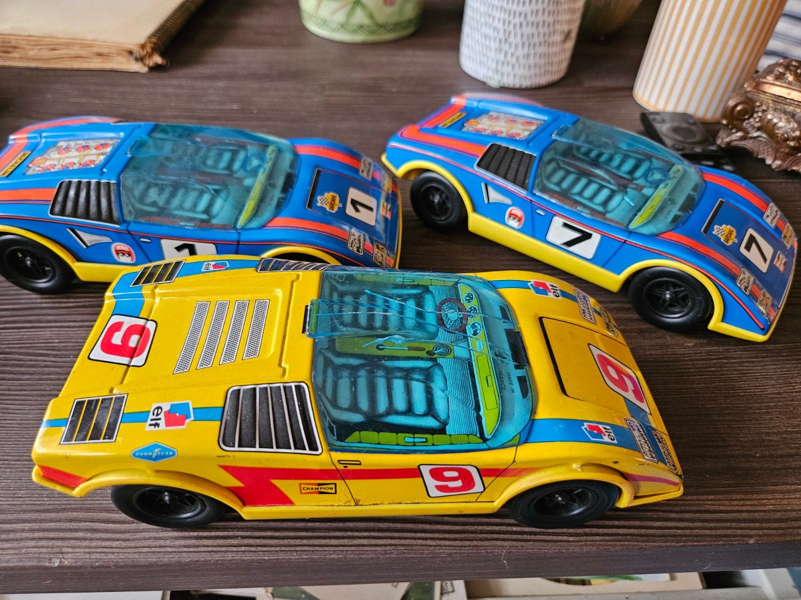 Joustra Raceauto's - blik Jaren '70 Speelgoed, Ophalen of Verzenden