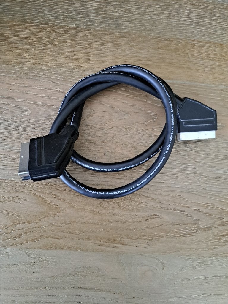 scartkabel, Audio, Tv en Foto, Audiokabels en Televisiekabels, Ophalen of Verzenden, Zo goed als nieuw, Minder dan 2 meter, Scartkabel