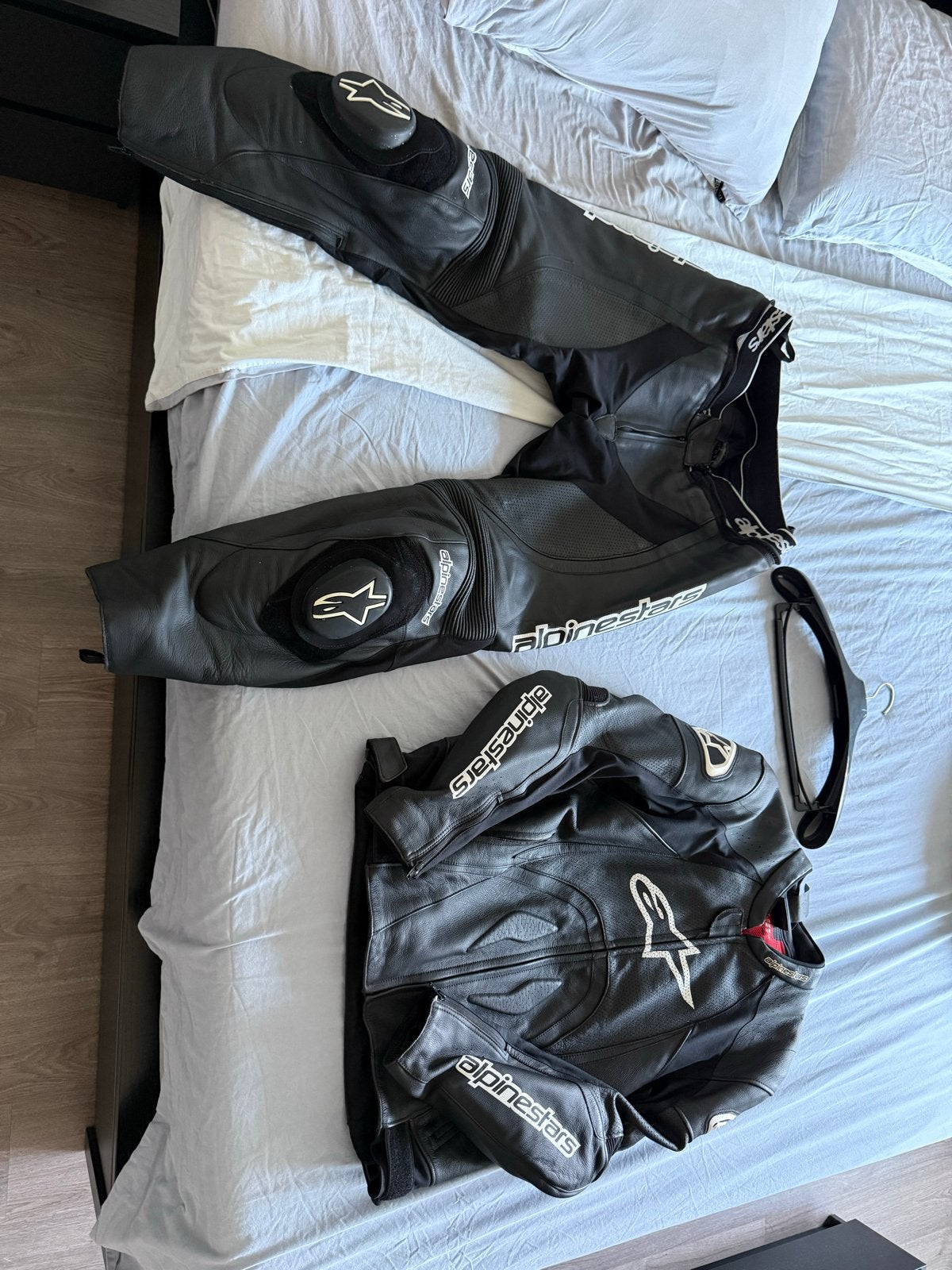 Alpinestars leren pak 2 delig - Maat 58, Motoren, Ophalen, Tweedehands, Heren, Combipak