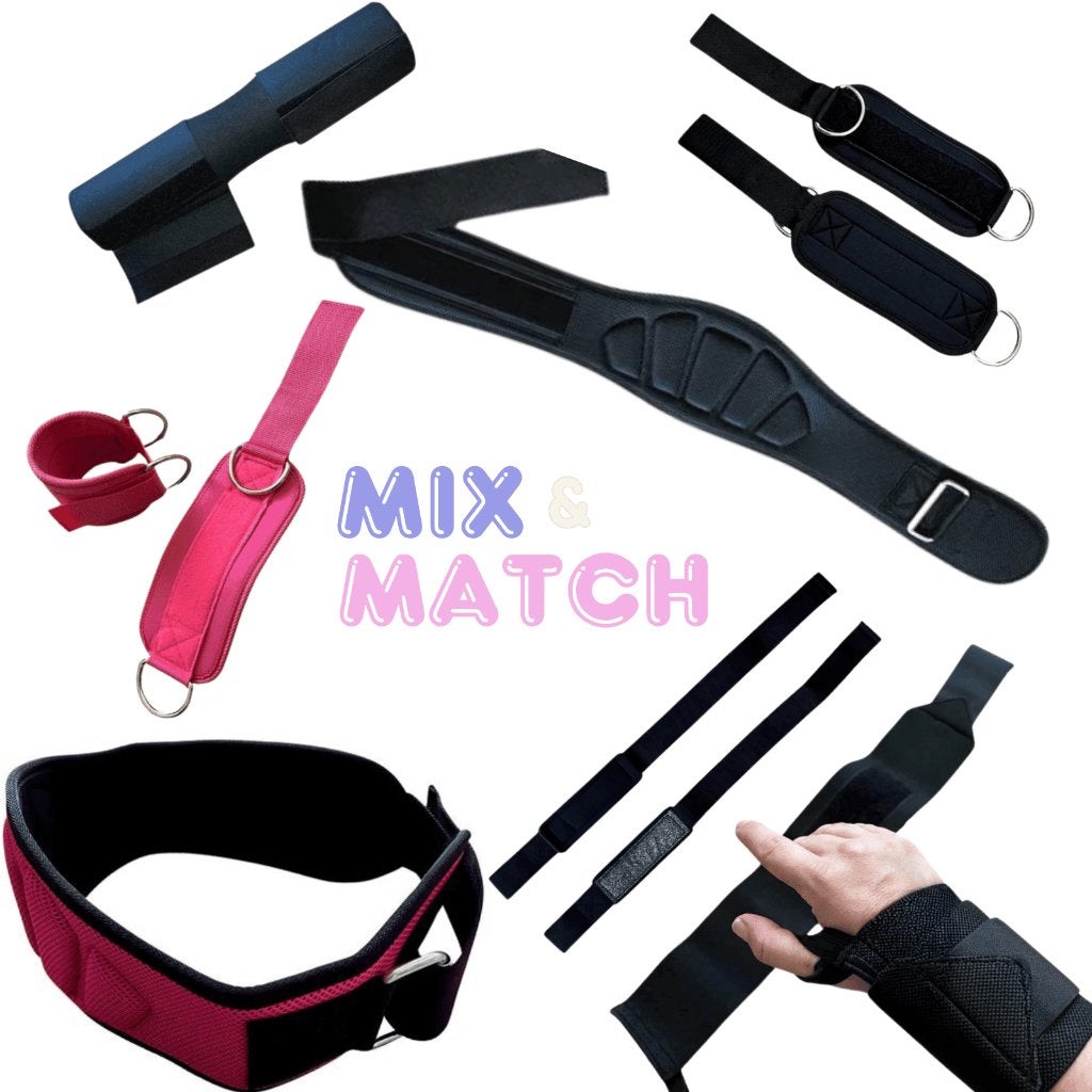 Training pakket tilriem, wrist- enkel- en liftstraps foampad, Sport en Fitness, Fitnessmaterialen, Benen, Sports and Outdoors