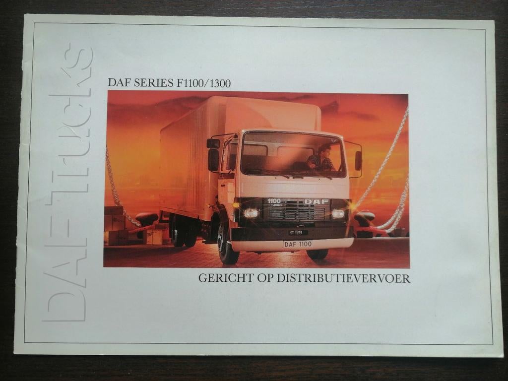 DAF Trucks F1100/1300 Brochure - Distributievervoer, Verzenden, Gelezen, Overige merken, DAF Trucks