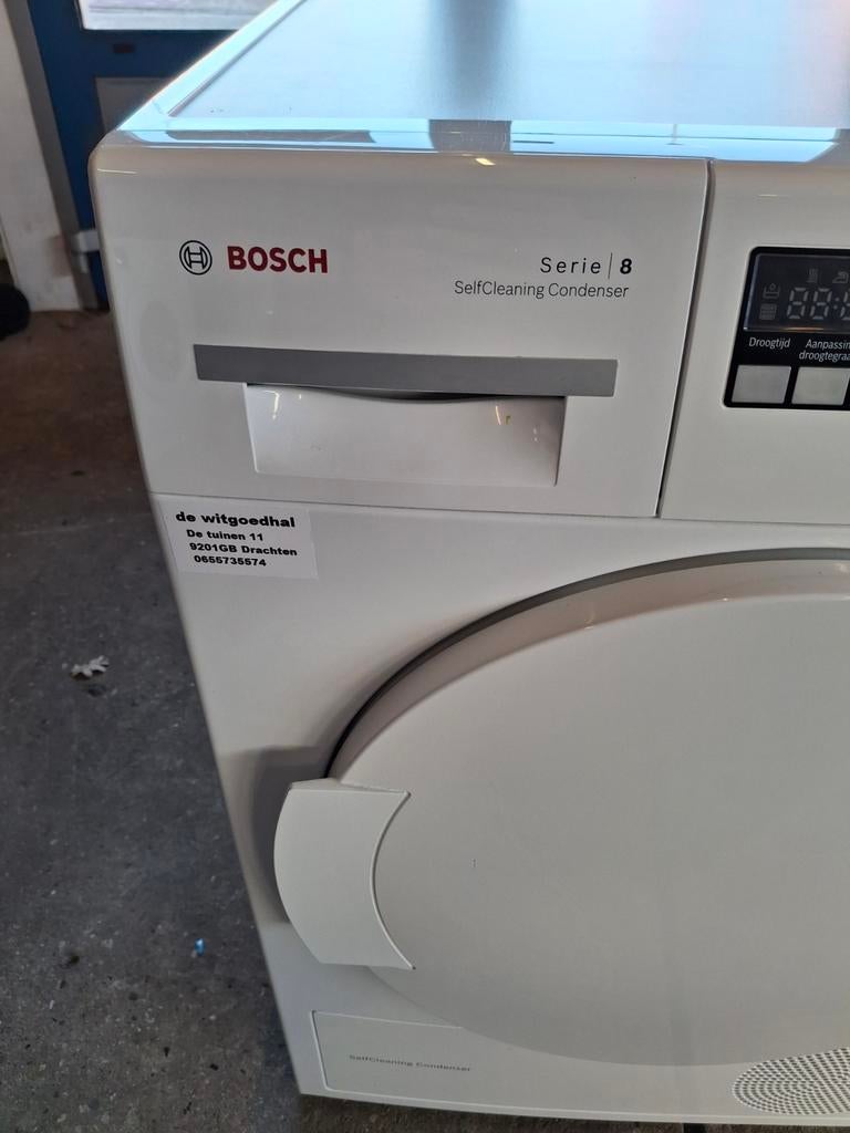 Bosch Serie 8 SelfCleaning warmtepompdroger, 8 tot 10 kg, Ophalen of Verzenden, Zo goed als nieuw, Voorlader