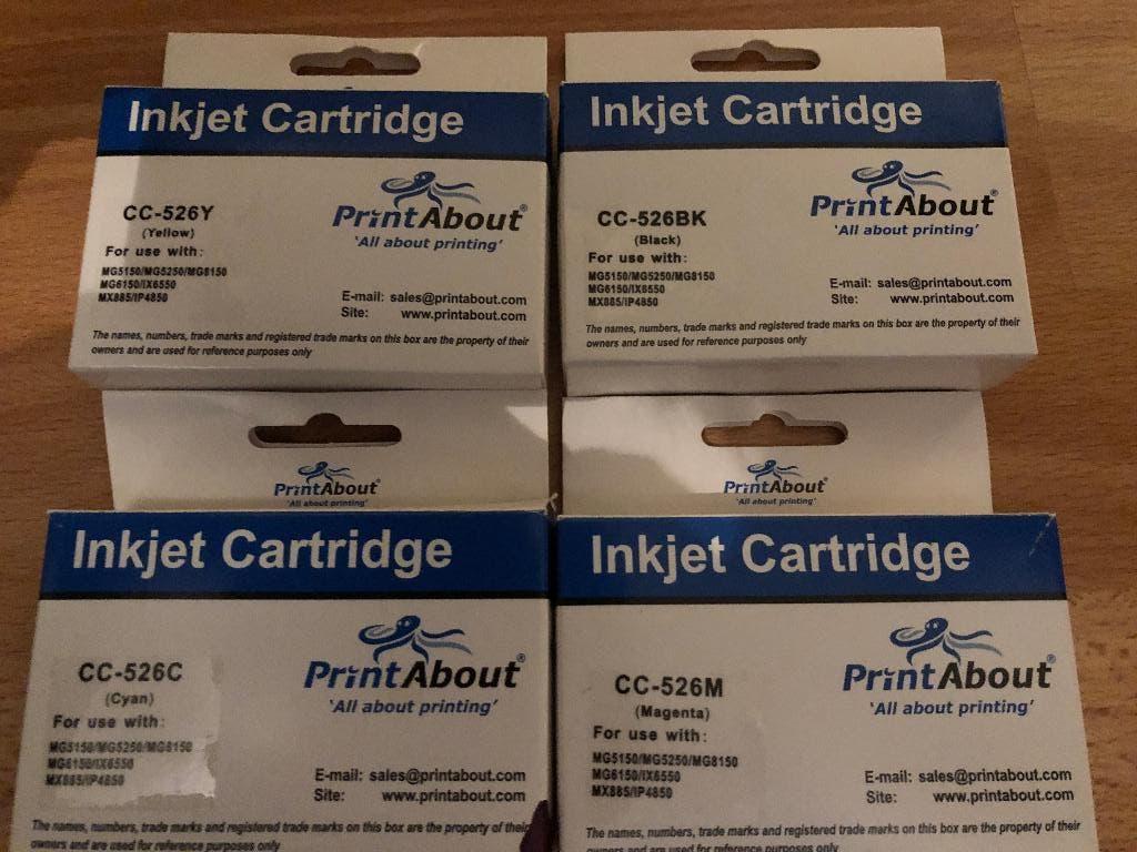 4 Inktjet Cartridges voor Canon printer, Computers en Software, Printers, Nieuw, Printer, Inkjetprinter, Ophalen
