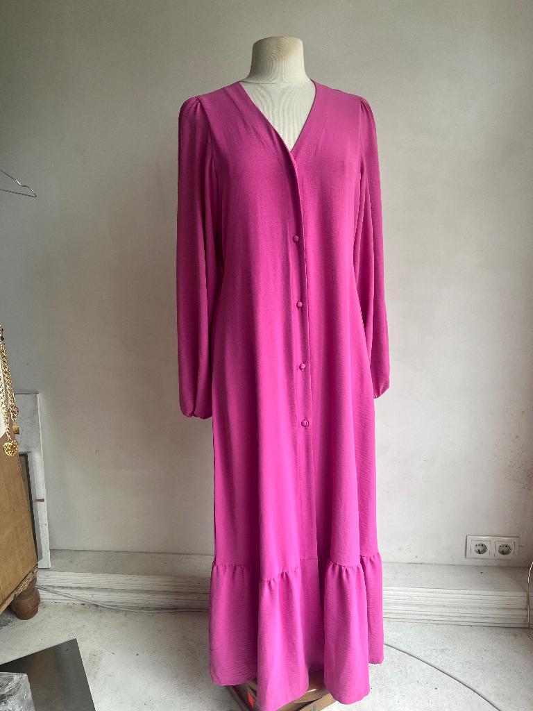 shoeby maxi jurk roze, Verzenden, Zo goed als nieuw, Maat 36 (S), Onder de knie
