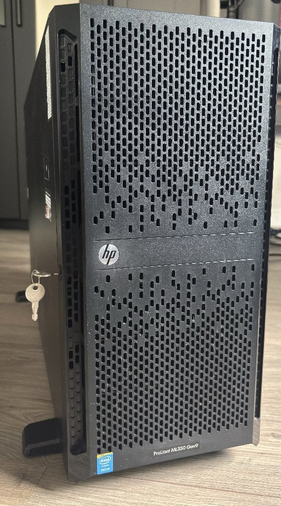 HP Proliant ML350 Gen9 server (werkend), Ophalen, Gebruikt, 64 GB, Hot swappable onderdelen