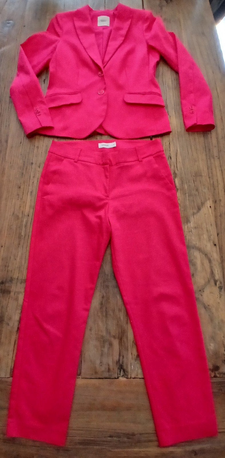 Fuchsia Roze Damespak / Co-ord Set (Jasje m40, Broek m36), Ophalen of Verzenden, Gedragen, Roze
