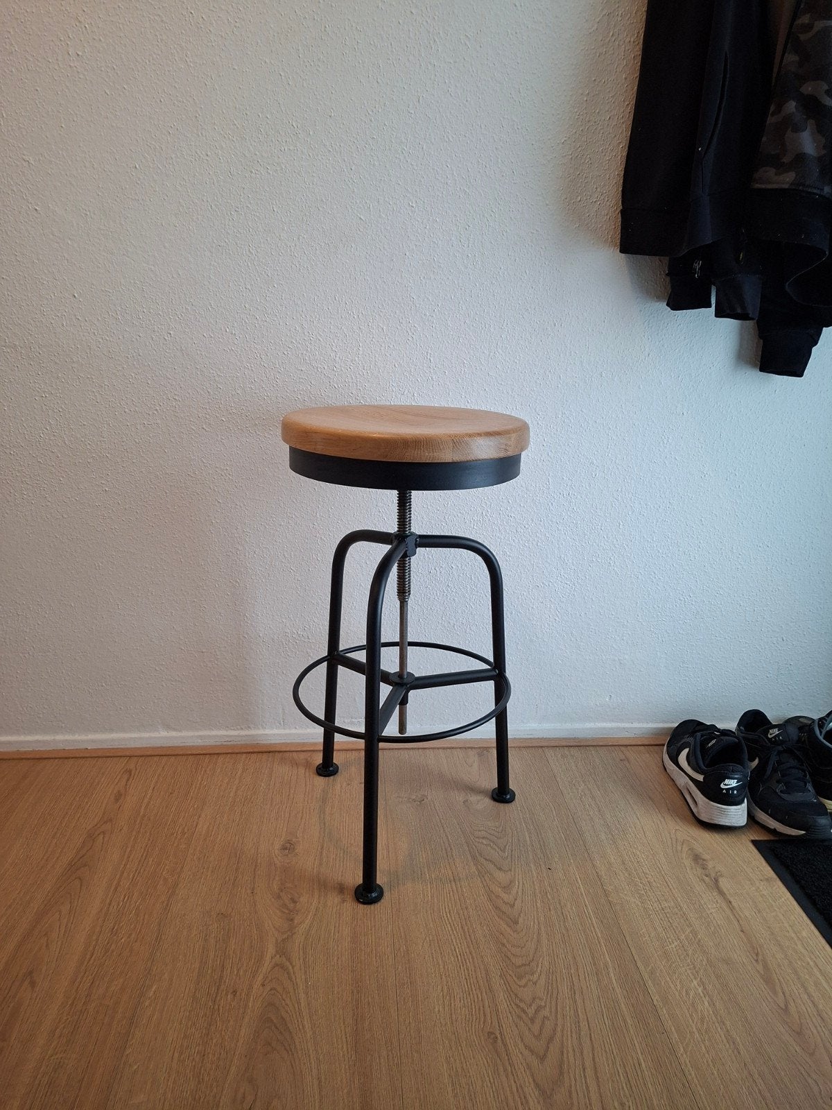 verstelbaar teken kruk piano  krukje industrieel vintage, 1 kruk, Ophalen of Verzenden, 60 tot 90 cm