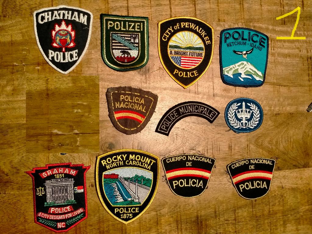 Sheriff Politie Country vintage logo patch kledingembleem 3, Ophalen of Verzenden, Zo goed als nieuw