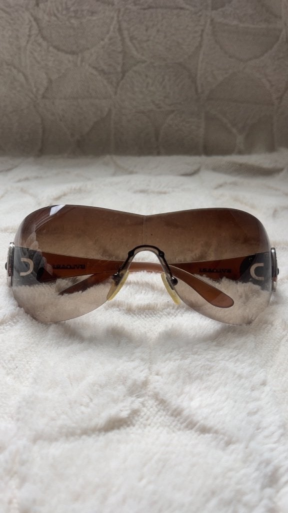 Vintage Bvlgari 6007-B 102/13 120 zonnebril, Overige merken, Zonnebril, Bruin, Ophalen of Verzenden