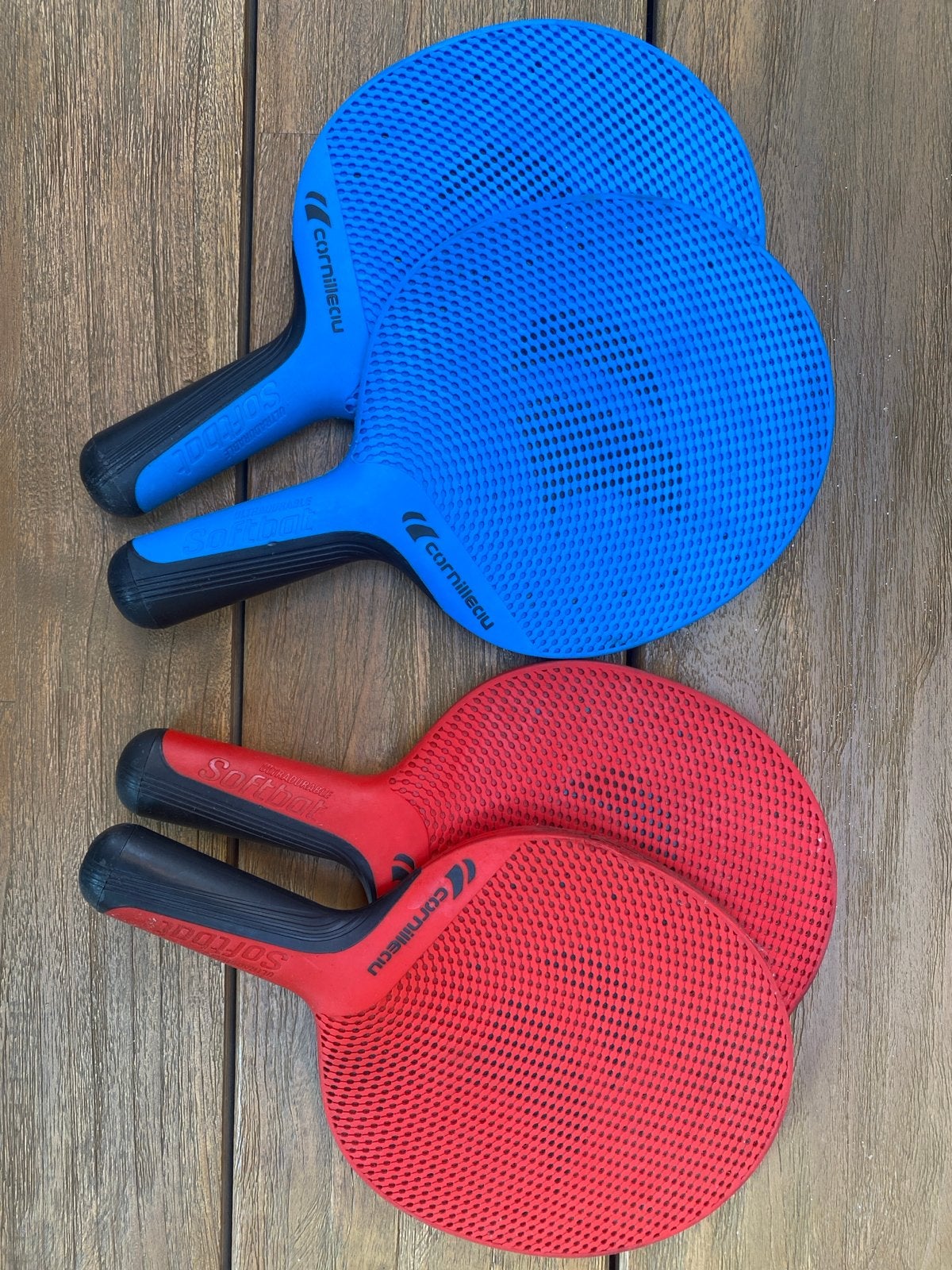 Cornilleau Softbat Tafeltennisbatje - Rood, Ophalen of Verzenden, Gebruikt, Net, Batje(s) of Balletje(s)