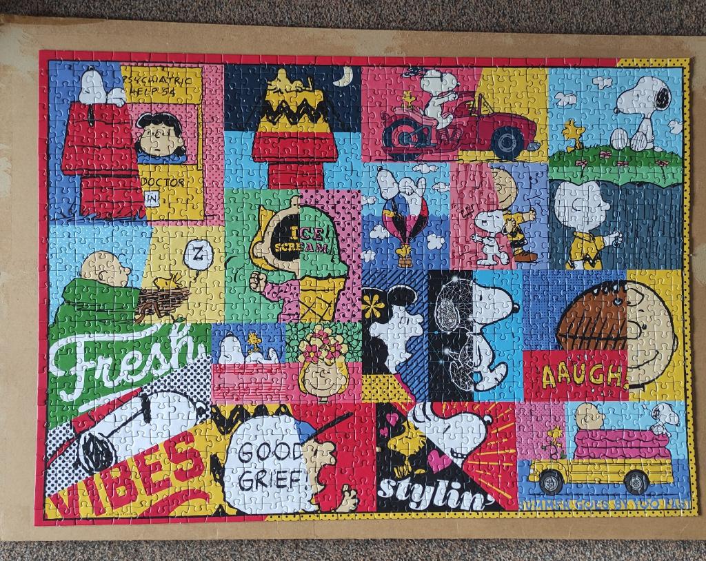 RAVENSBURGER Premium puzzle softclick PEANUTS 1000 st SNOOPY, Ophalen of Verzenden, 500 t/m 1500 stukjes, Zo goed als nieuw, Legpuzzel