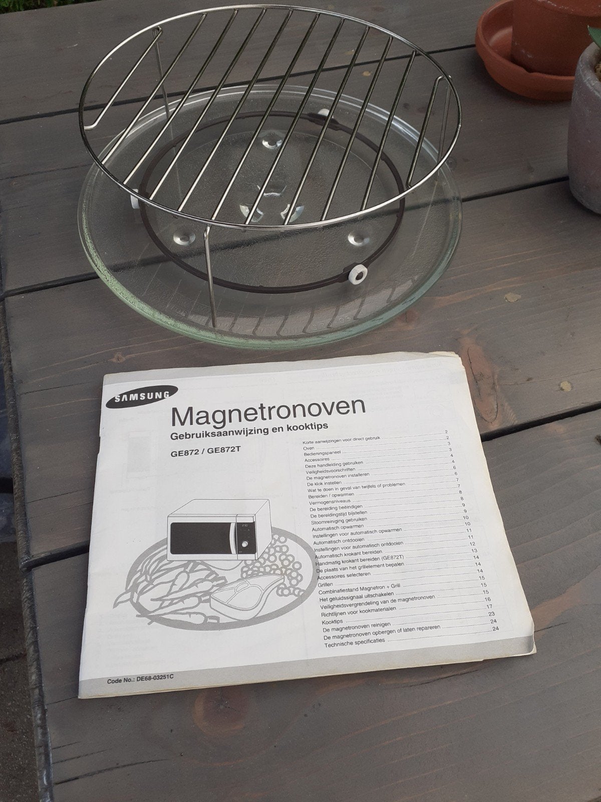 accesoires magnetron, samsung, Witgoed en Apparatuur, Ophalen of Verzenden, Zo goed als nieuw