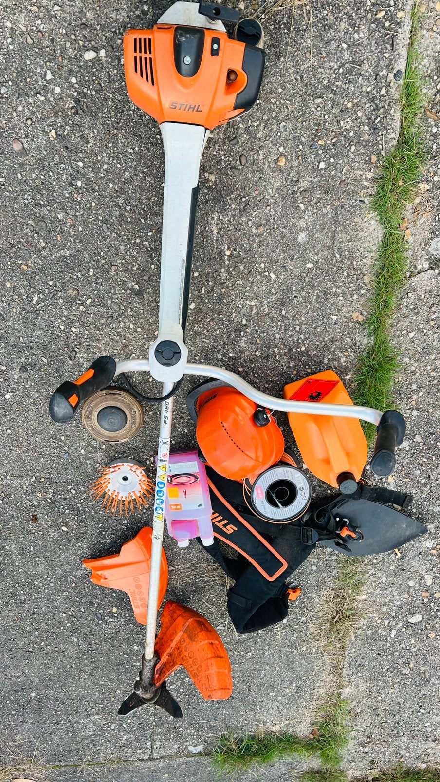 STIHL FS 460 C-L Professionele Bosmaaier – Veel Accessoires, Ophalen, Zo goed als nieuw, Benzine