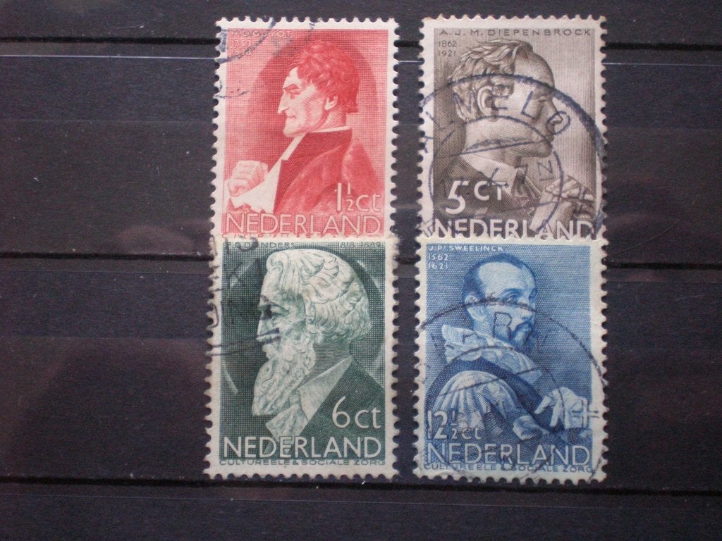 Nederland NVPH 274-277 gebruikt ( T 168)....€ 0,95, Postzegels en Munten, Postzegels | Nederland, Verzenden