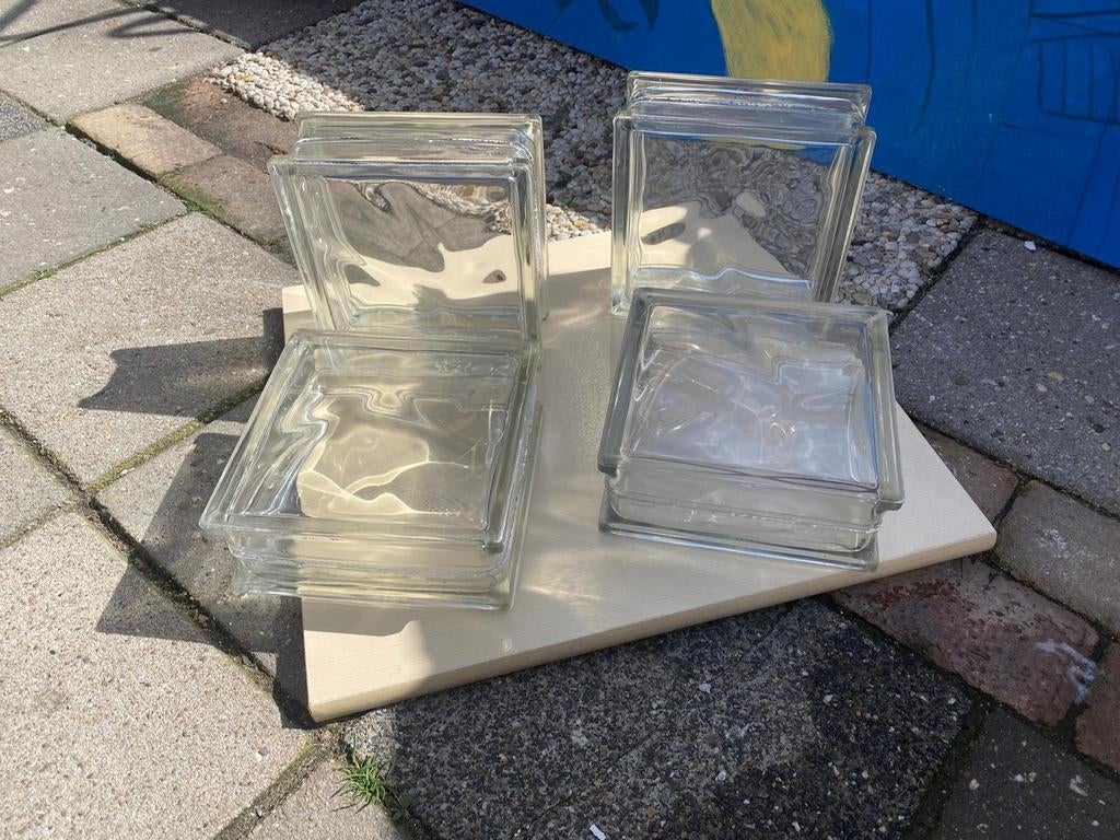 Glazen bouwstenen, Ophalen, Gebruikt, Minder dan 80 cm, Minder dan 80 cm