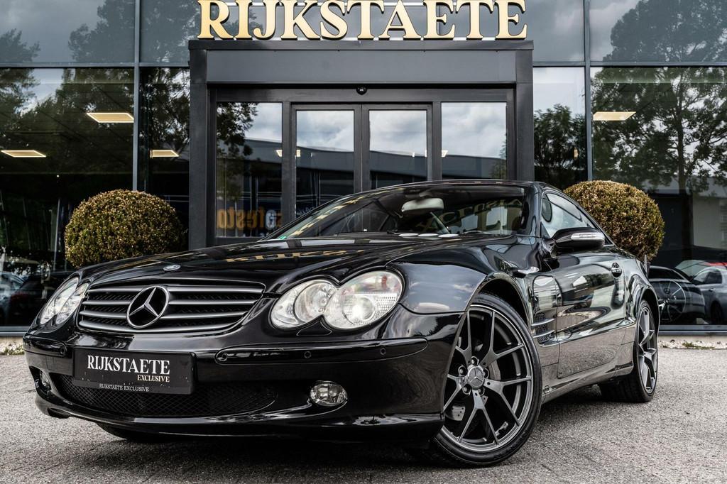 Mercedes SL-klasse SL350 Cabriolet AMG|LEDER|MEMORY|19'', Auto's, Mercedes-Benz, Automaat, Achterwielaandrijving, Gebruikt, Zwart