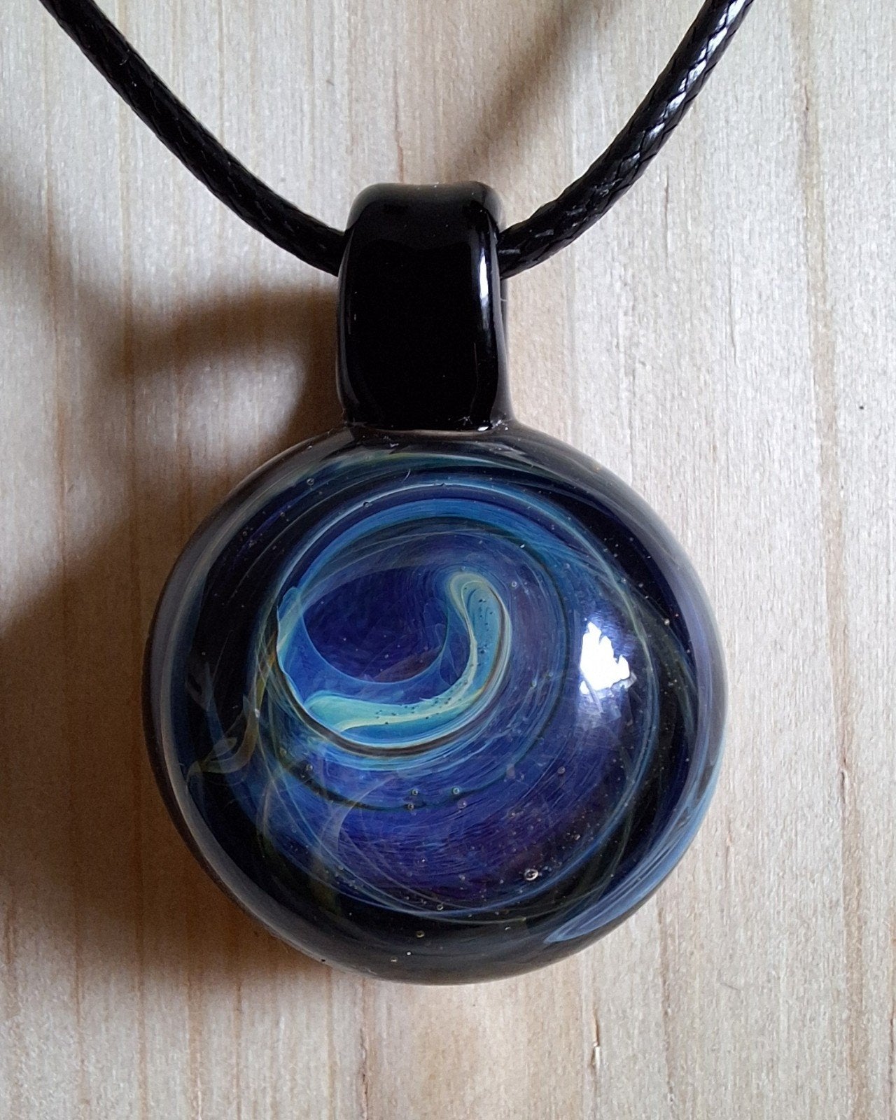 handgemaakte lampwork glas hanger " galaxy ", Nieuw, Overige materialen, Met hanger, Verzenden