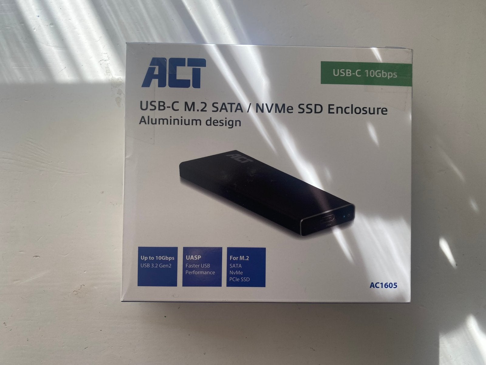 Act AC1600 M.2 Sata Ssd Behuizing - USB 3.2 Gen1, Computers en Software, SSD, Nieuw, Ophalen of Verzenden, Laptop