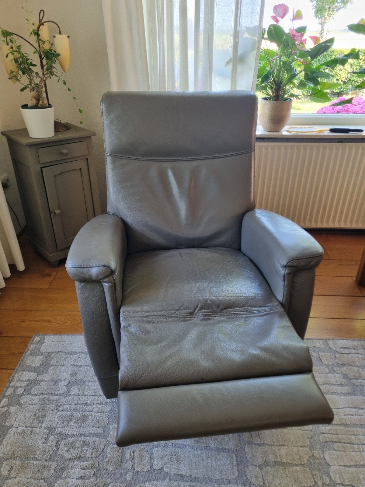 2 luie stoelen met bijpassend 2 zits bank, Huis en Inrichting, Fauteuils, Ophalen, Gebruikt, Leer