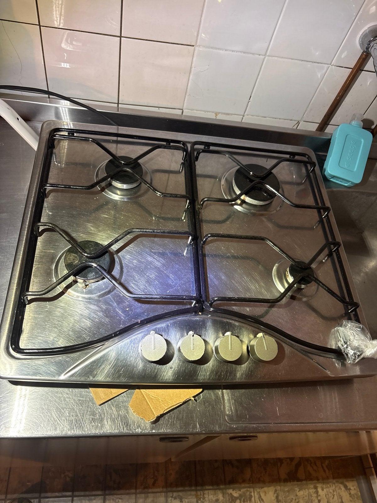 Prima 4-pits gasfornuis - Inbouw, Witgoed en Apparatuur, Gebruikt, Inbouw, Gas, 4 kookzones