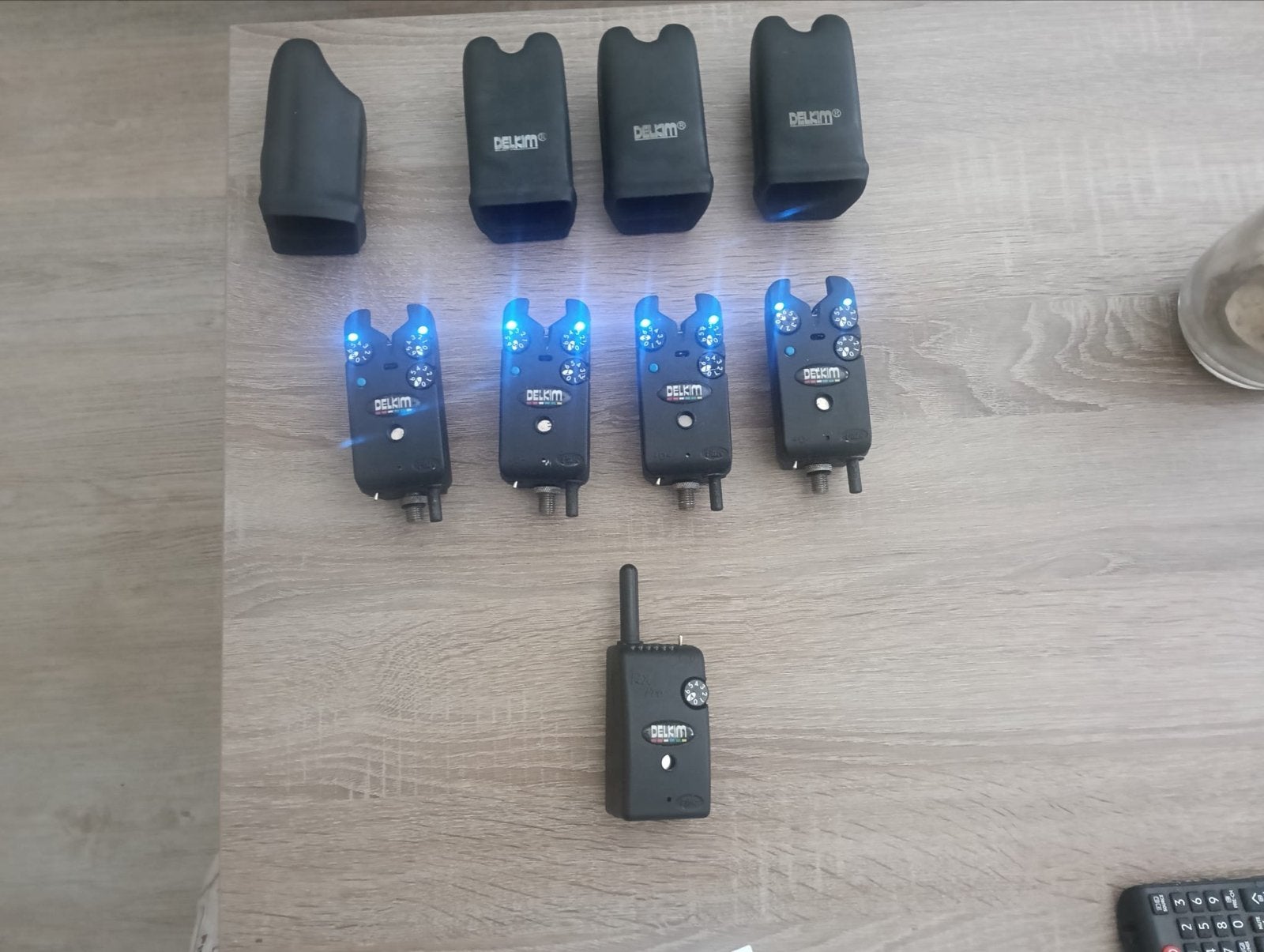 Delkim TXI Pieperset 4+1 Blauw met Hard Cases, Ophalen of Verzenden, Gebruikt, Complete set