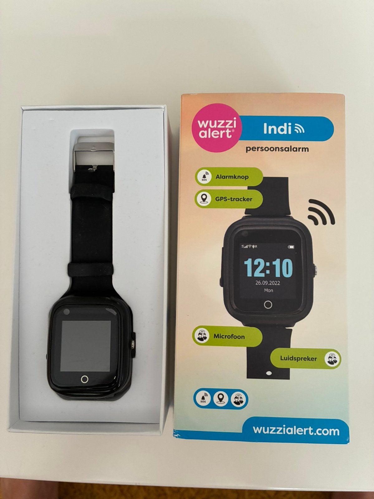 Wuzzi alert alarm horloge, Ophalen of Verzenden, Zo goed als nieuw, Zwart, Jongen of Meisje