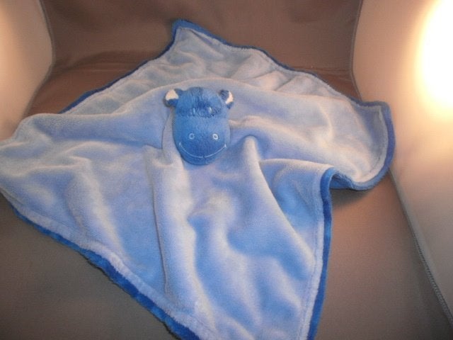 natalis agis nijlpaard doek tweekleurig blauw witte oortjes, Overige merken, Overige typen, Blauw, Nieuw