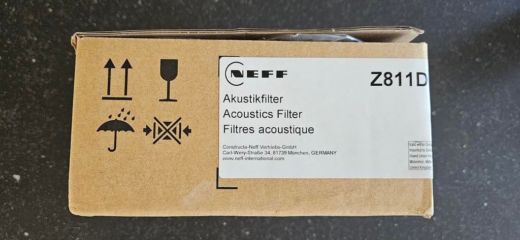 Neff Akoestisch Filter Z811DUO / HEZ9VEDUO / CA084010, Witgoed en Apparatuur, Onderdelen en Toebehoren, Ophalen of Verzenden, Nieuw