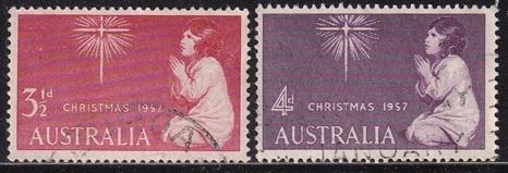 2385 - Australië michel 279/280 gestempeld , Kerstmis, Verzenden, Gestempeld