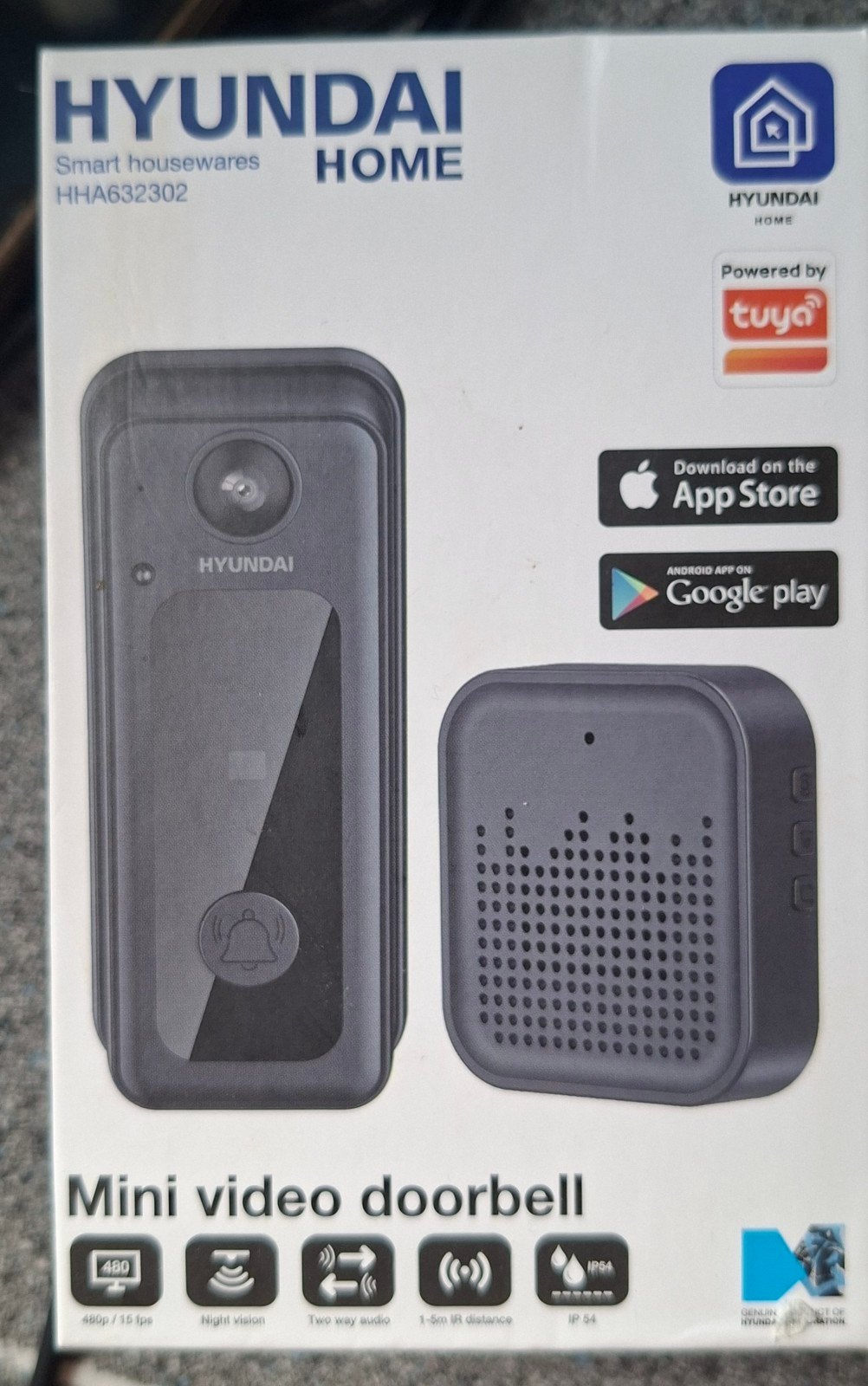 Hyundai Home videodeurbel, Ophalen of Verzenden, Bewegingsdetectiesensor, Nieuw, Draadloos
