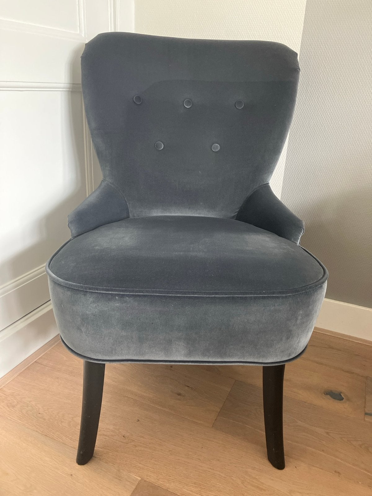 Ikea Fauteuil - Comfortabele Velours Stoel, Huis en Inrichting, Ophalen, 75 tot 100 cm, Zo goed als nieuw, Stof