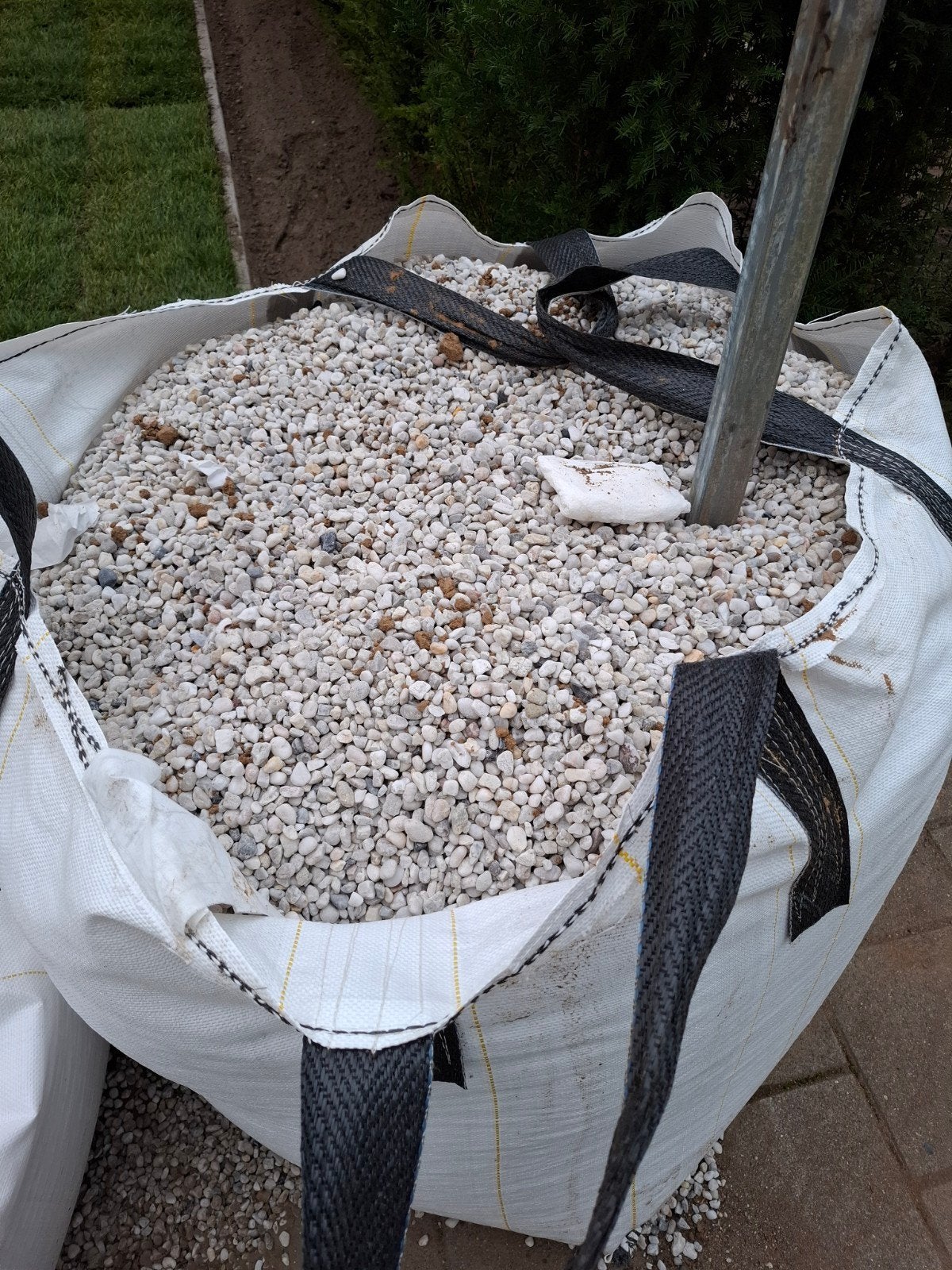 Witte siergrind in big bag - witte quartz, Ophalen, Nieuw, Wit, Grind