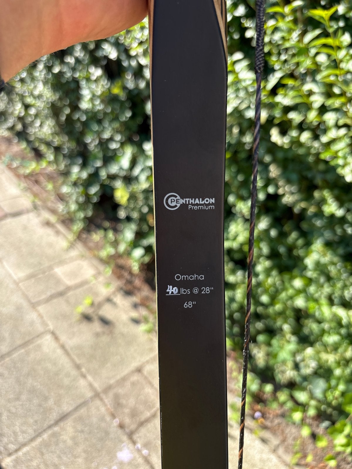 Penthalon Premium Omaha longbow 40 lbs, Ophalen of Verzenden, Zo goed als nieuw