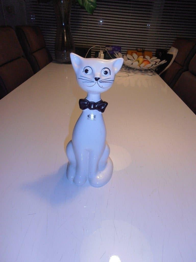 Porselijnen katfiguur, Ophalen of Verzenden, Zo goed als nieuw, Hond of Kat, Beeldje of Figuurtje