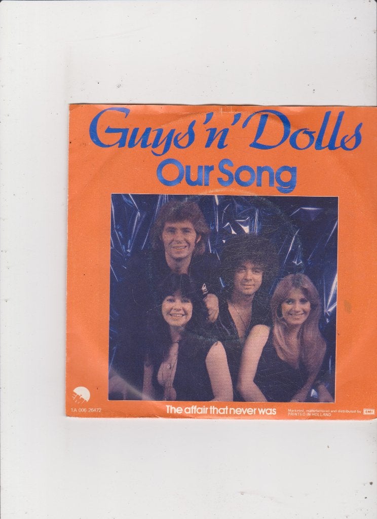 Single Guys 'n Dolls - Our song, Ophalen of Verzenden, Gebruikt, 7 inch
