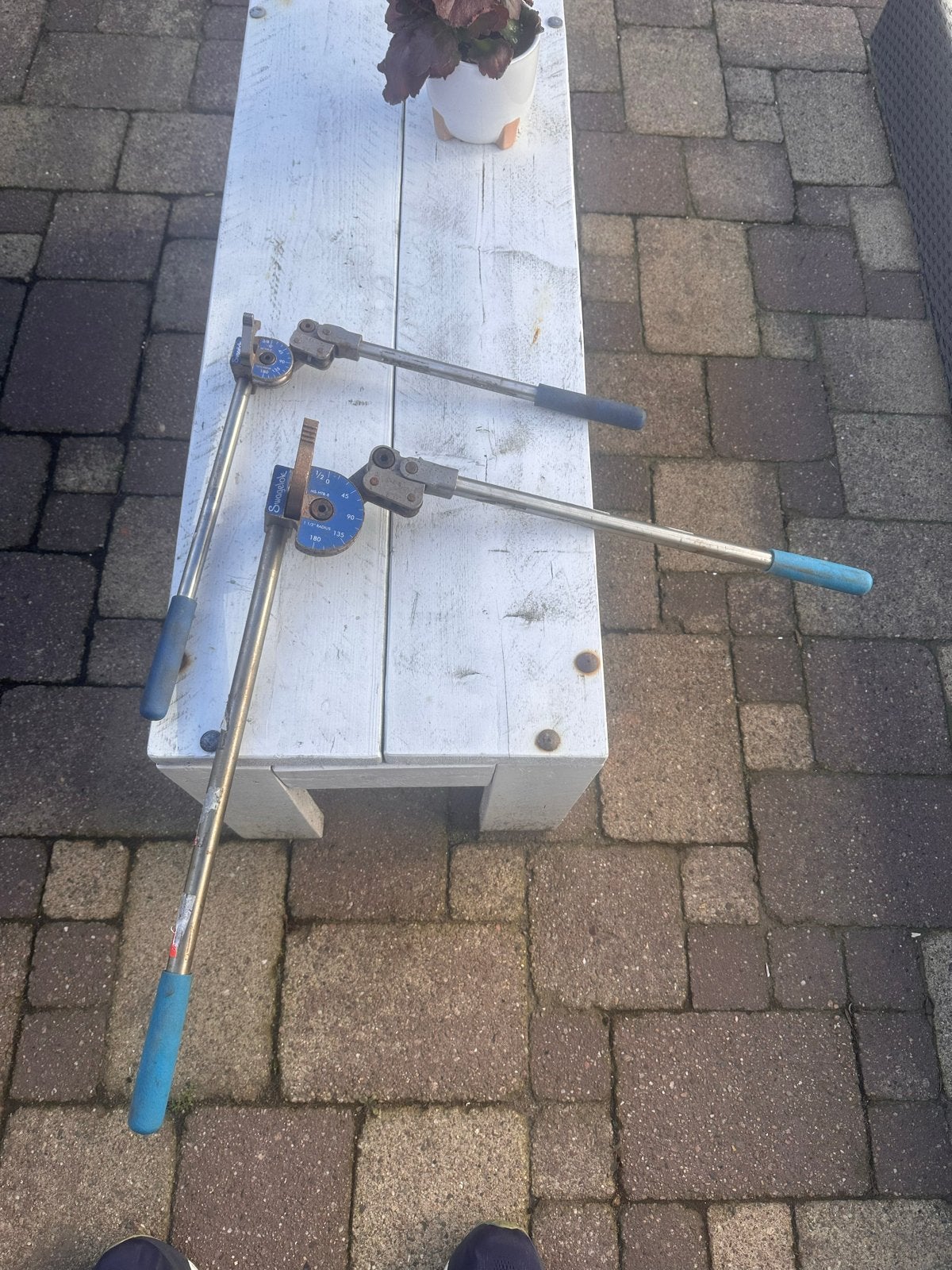 Swagelok buigijzers 3/8 en 1/2 inch, Ophalen, Gebruikt, Overige typen, Overige merken