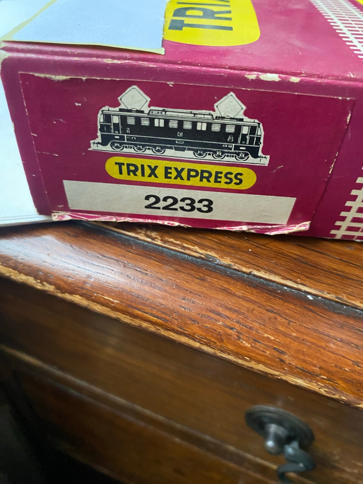 Trix Express 2233 Locomotief DB E 50 009, Overige merken, Wisselstroom, Gebruikt, Locomotief