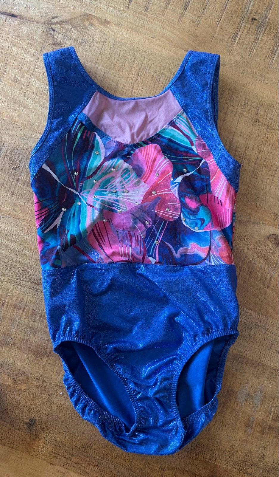 Turnpakje met bloemenprint en glitters, Ophalen, Zo goed als nieuw, Meisje
