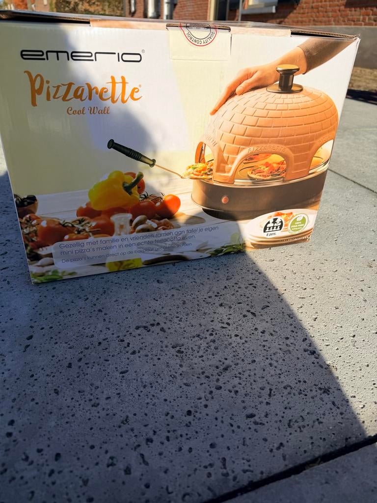 Emerio Pizzarette Cool Wall - Pizzaoven voor 4 personen, Ophalen of Verzenden, Nieuw