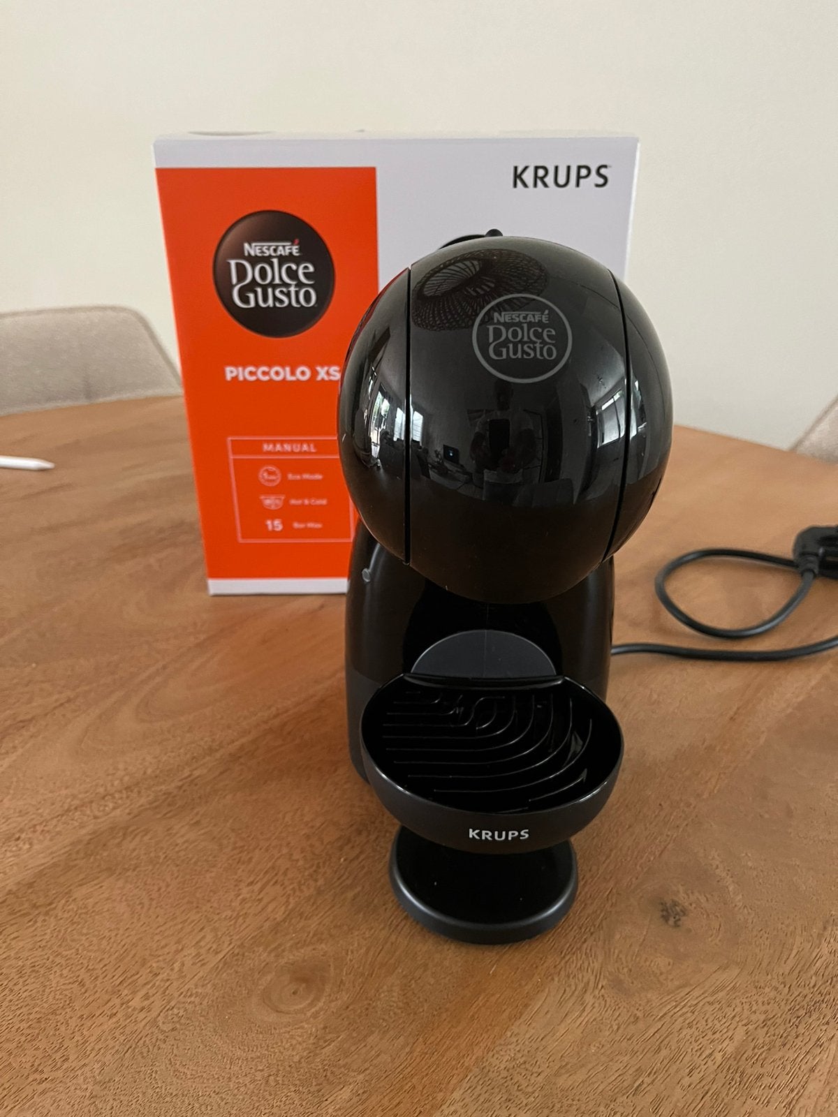 Krups Piccolo XS Nescafe Dolce Gusto zwart, Overige modellen, Ophalen of Verzenden, Zo goed als nieuw, 1 kopje