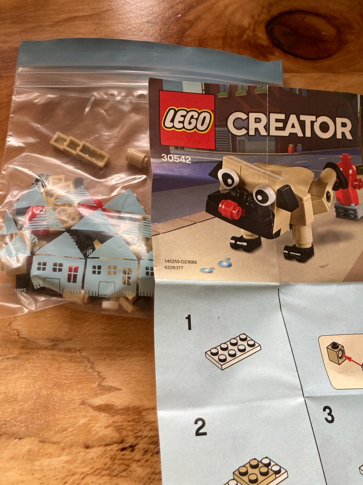 LEGO Creator Mopshond 30542 -in zakje, Lego, Nieuw, Ophalen of Verzenden, Compleet
