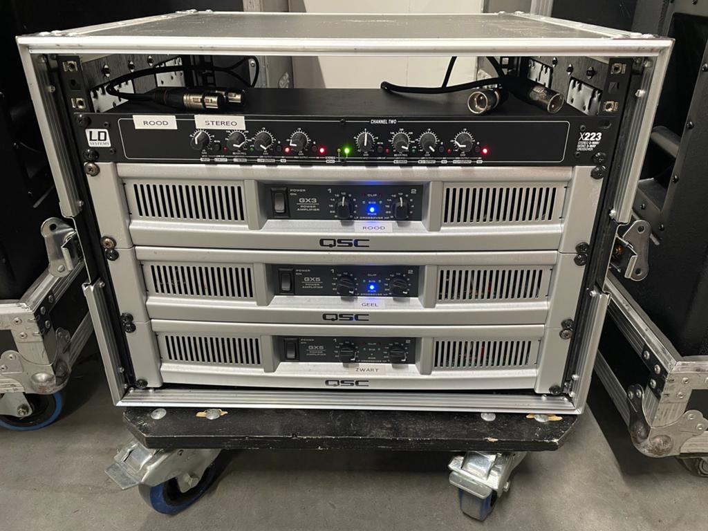 Professionele geluidsset: QSC versterkers & LD Systems, Gebruikt, 120 watt of meer, Stereo, Ophalen