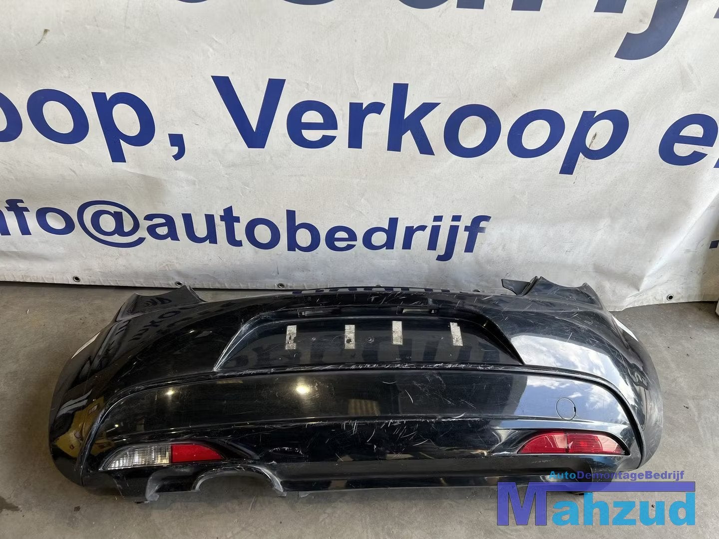 ALFA ROMEO MITO 955 Zwart achterbumper 2008-2015, Gebruikt, Dpofca@stellantis.com, Stellantis Europe S.p.A., Ophalen of Verzenden