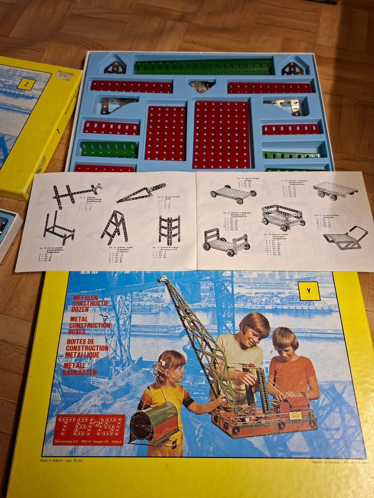 Temsi Meccano Speelgoed Sets 2 & Y - Vintage Jaren '80/'90, Ophalen of Verzenden