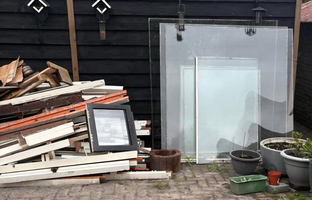 Glas, Ophalen, Minder dan 80 cm, Glasplaat, Minder dan 80 cm