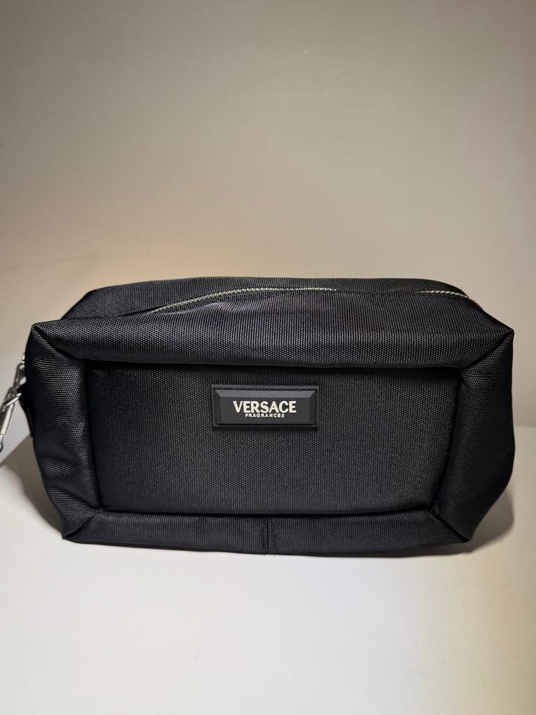 Versace Toilettas Zwart - Nieuw, Ophalen of Verzenden, Nieuw, Zwart, Heer of Dame
